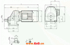 RCX67..型硬齿轮减速机安装尺寸图