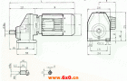 RCX77..型硬齿轮减速机安装尺寸图