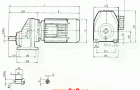 RCX87..型硬齿轮减速机安装尺寸图