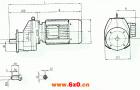 RCXF87..型硬齿轮减速机安装尺寸图