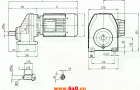RCX107..型硬齿轮减速机安装尺寸图