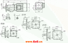 RCF07..型硬齿轮减速机安装尺寸图