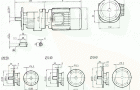 RCF27..型硬齿轮减速机安装尺寸图