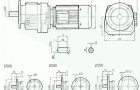 RCF57..型硬齿轮减速机安装尺寸图