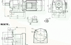 RC67..型硬齿轮减速机安装尺寸图