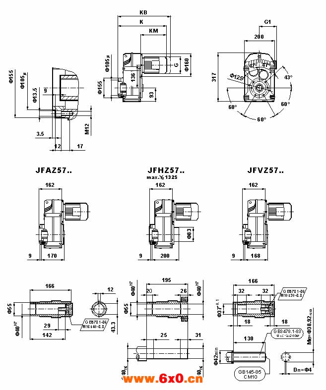 JF系列减速电机（GB10095-88）