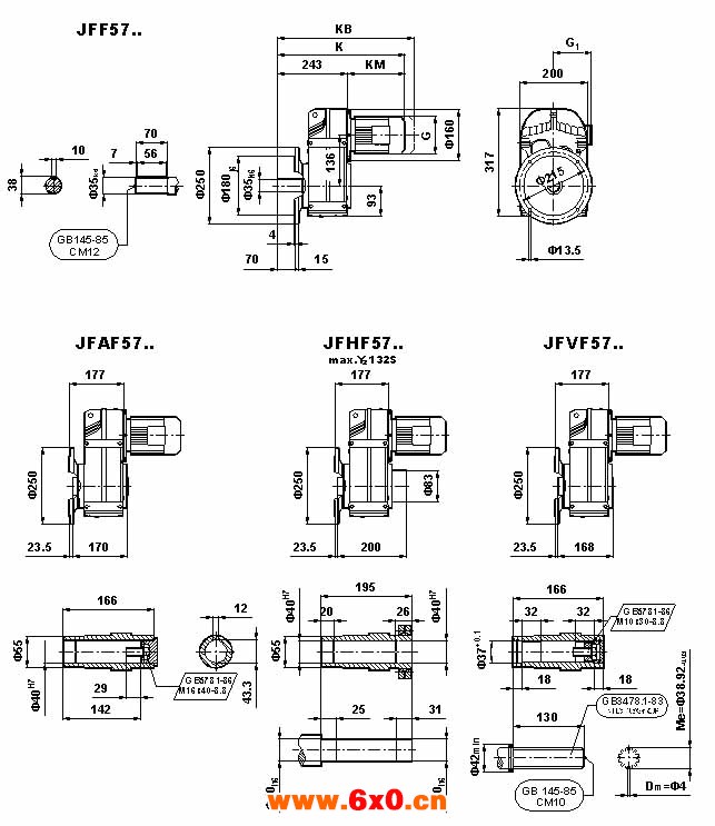 JF系列减速电机（GB10095-88）