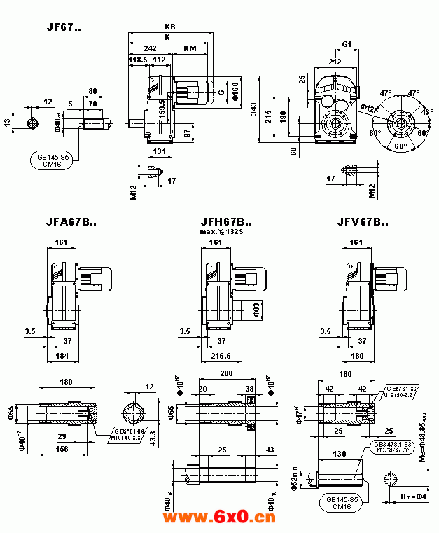 JF系列减速电机（GB10095-88）