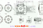WF142、WF152、WF162、WF172、WF182、WF192法兰安装斜齿轮蜗轮蜗杆减速机安装尺寸