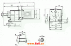 GR17系列斜齿轮减速电机安装结构尺寸