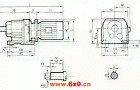 GR37系列斜齿轮减速电机安装结构尺寸