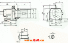 GR67系列斜齿轮减速电机安装结构尺寸