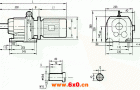 GR77系列斜齿轮减速电机安装结构尺寸