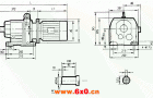 GR87系列斜齿轮减速电机安装结构尺寸