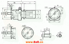 GRF67系列斜齿轮减速电机安装结构尺寸