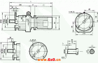 GRF87系列斜齿轮减速电机安装结构尺寸