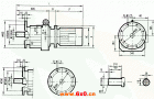 GRF167系列斜齿轮减速电机安装结构尺寸