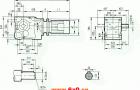 GK157型斜齿轮弧齿锥齿轮减速电机安装结构图尺寸