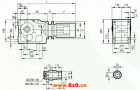 GKBA107型斜齿轮弧齿锥齿轮减速电机安装结构图尺寸