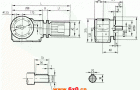 GKF57型斜齿轮弧齿锥齿轮减速电机安装结构图尺寸