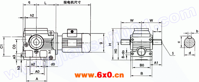 WS系列圆柱蜗杆减速电机