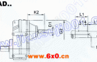 JRTF平行轴——斜齿轮减速电机安装尺寸(JRTF..AD..)