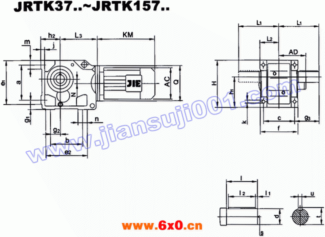 JRTK斜齿轮—伞齿轮减速机电机