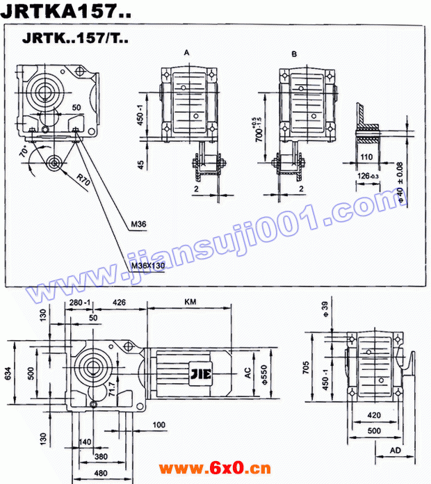 JRTK斜齿轮—伞齿轮减速机电机