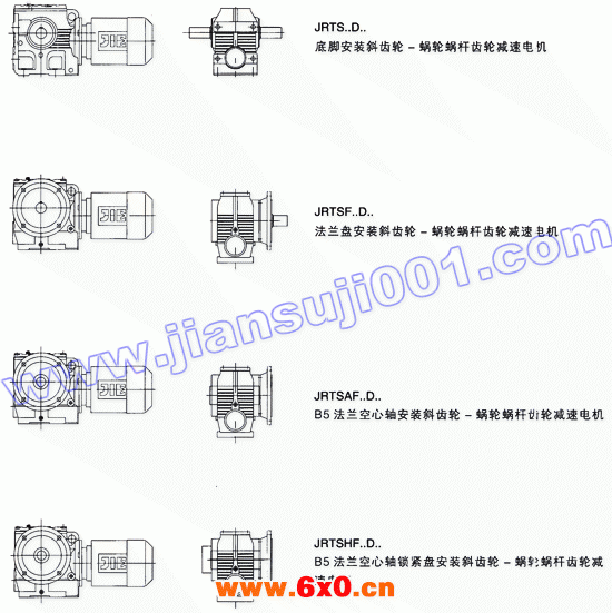 JRTS斜齿轮——蜗轮蜗杆减速电机