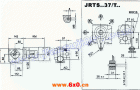 JRTS斜齿轮——蜗轮蜗杆减速电机安装尺寸（JRTSA37..）