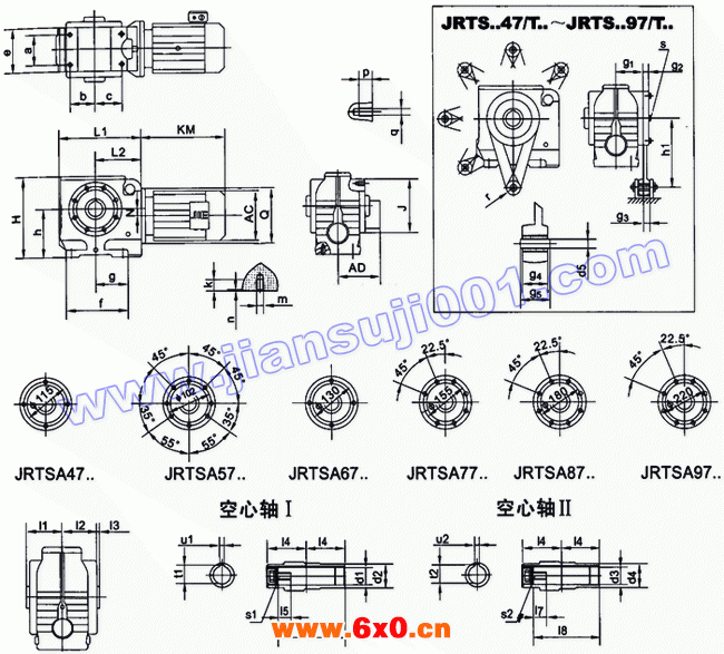 JRTS斜齿轮——蜗轮蜗杆减速电机