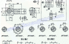 JRTS斜齿轮——蜗轮蜗杆减速电机安装尺寸（JRTSA47..～JRTSA97..）