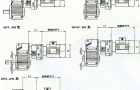 WF系列平行轴斜齿轮减速机安装尺寸（WF37WR17-WF157WR97）