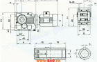 WK系列弧齿锥齿轮硬齿面减速机安装尺寸（WKA127-WKA157）