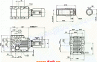 WK系列弧齿锥齿轮硬齿面减速机安装尺寸（WKA167-WKA187）