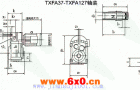 TXFA37-TXFA127型平行轴斜齿轮减速电机外形及安装尺寸