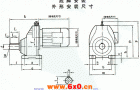 TXRX57-TXRX107斜齿轮减速电机底脚安装外形安装尺寸