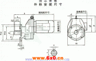 TXRXF57-TXRXF107斜齿轮减速电机法兰安装外形安装尺寸