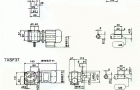 TXS37、TXSF37、TXSAF37斜齿轮—蜗轮减速电机外形安装尺寸