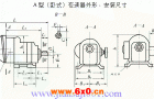 A型卧式锥盘环盘无级变速机外形安装尺寸