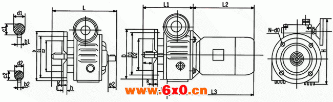 MBL（F）、MBL（F）Y基型法兰式图及安装尺寸