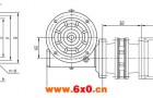 JC型滚轮架专用减速机外型及安装尺寸