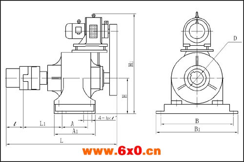 GL-5PA、GL-10P、GL-16P、GL-20P、GL-30P、GL-40P、GL-100P、型(升级版)系列锅炉炉排减速器安装尺寸