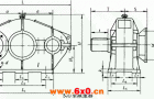 BJD105、BJD125、BJD145、BJD175、BJD215、BJD255、BJD300型三环减速机外形及安装尺寸