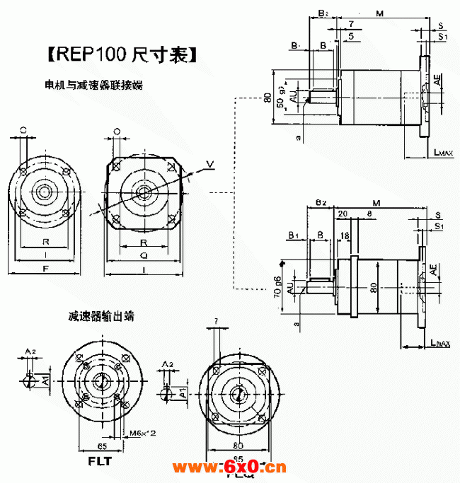 REP100尺寸表