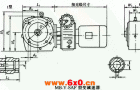 MB-Y-SAF型变减速机的外形及主要尺寸