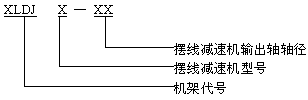 XLDJ型机架用途及标记示例