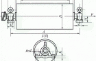 BYD型摆线针轮油冷式电动滚筒外形及安装尺寸图