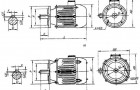 YEZ系列锥形转子三相异步电动机外形尺寸（H112～180mm）