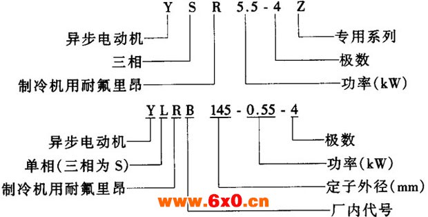 YSR-Z系列制冷机用耐氟三相异步电动机结构简介及特点